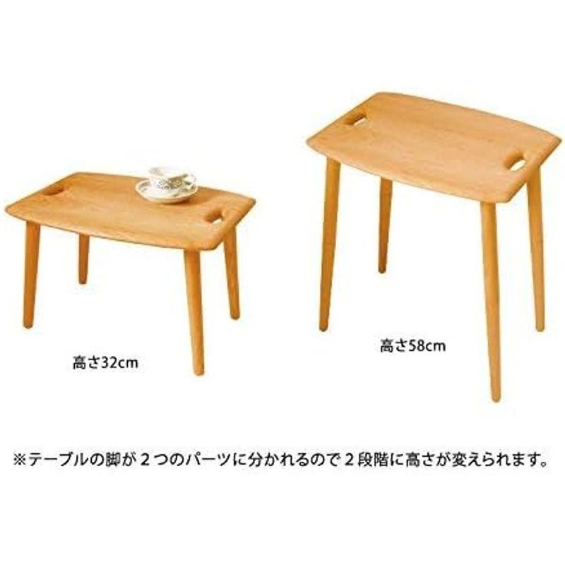 サクラ材トレイテーブル（キャトルセゾントキオ サクラ材トレイ