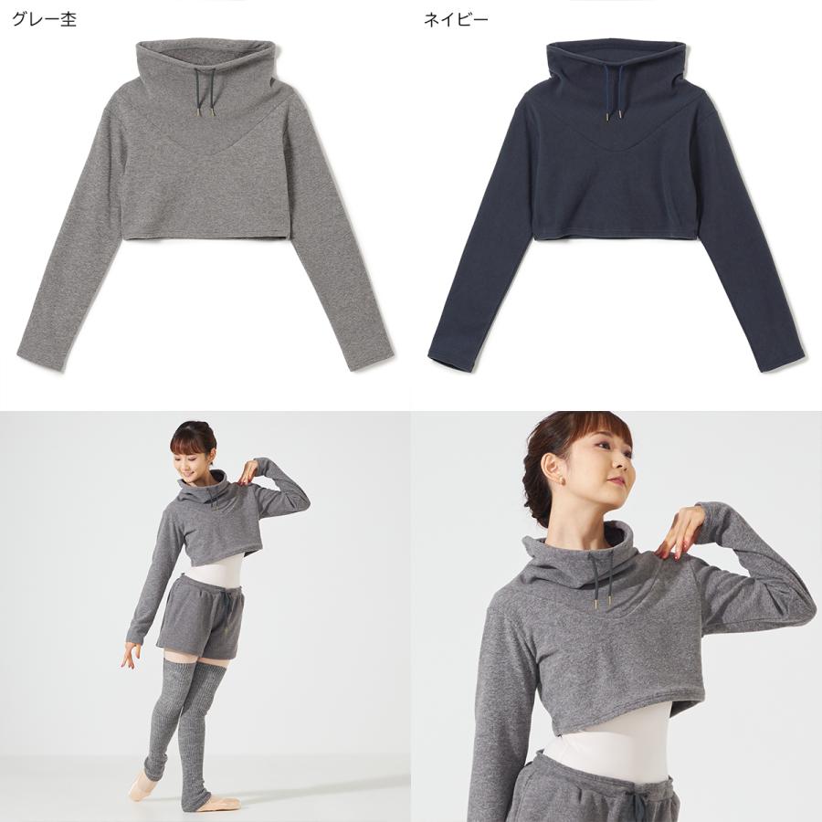 チャコット　七分袖ニットショートトップ チャコット 公式(chacott)】ショートトップ チャコット 七分袖