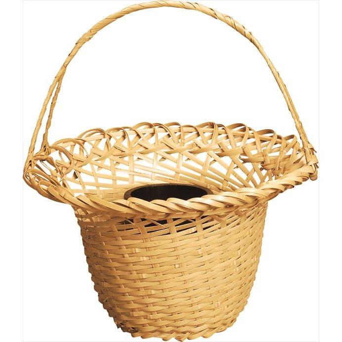 末広籠　玄々斎好写（桐箔上塗竹入子）