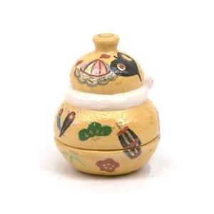 茶道具 赤楽水指 瓢型 吉村楽入 新春/初釜】香合 瓢型