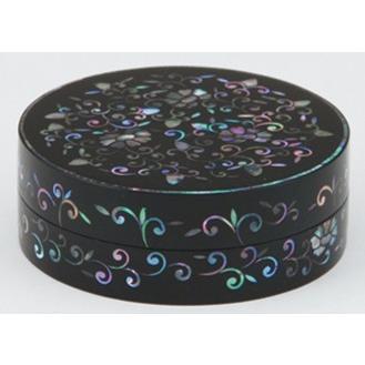 琉球青貝　香合 茶道具/香合/kogo/incense container】 琉球青貝香合 宗旦好写 中村