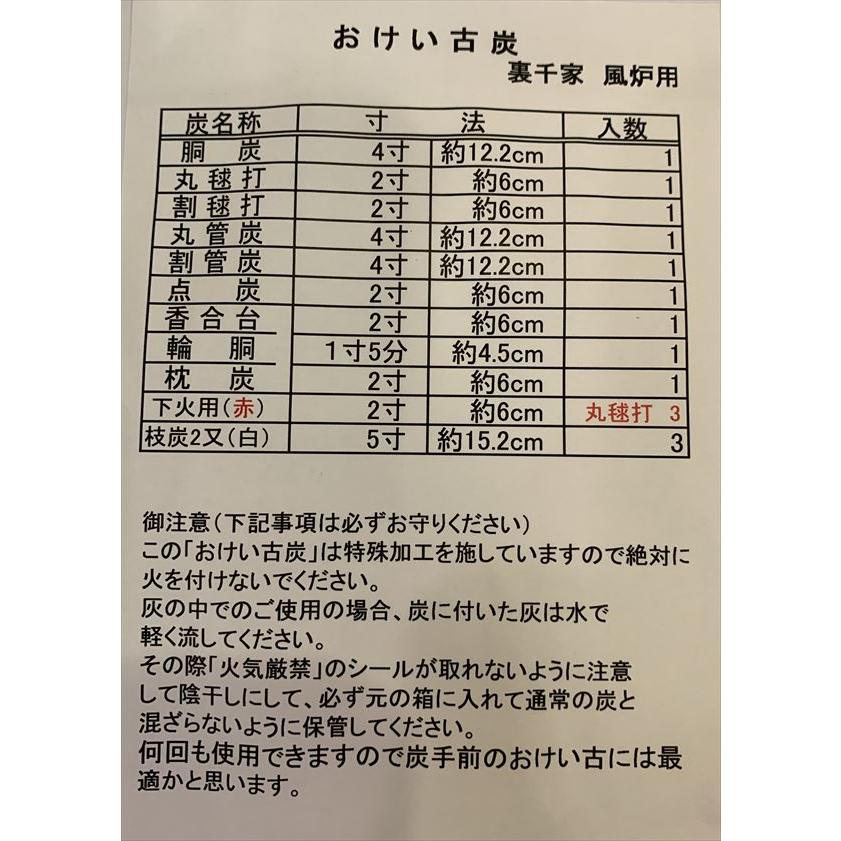 68％以上節約おけいこ炭 お稽古炭 風炉用 裏千家（化粧箱） 食器