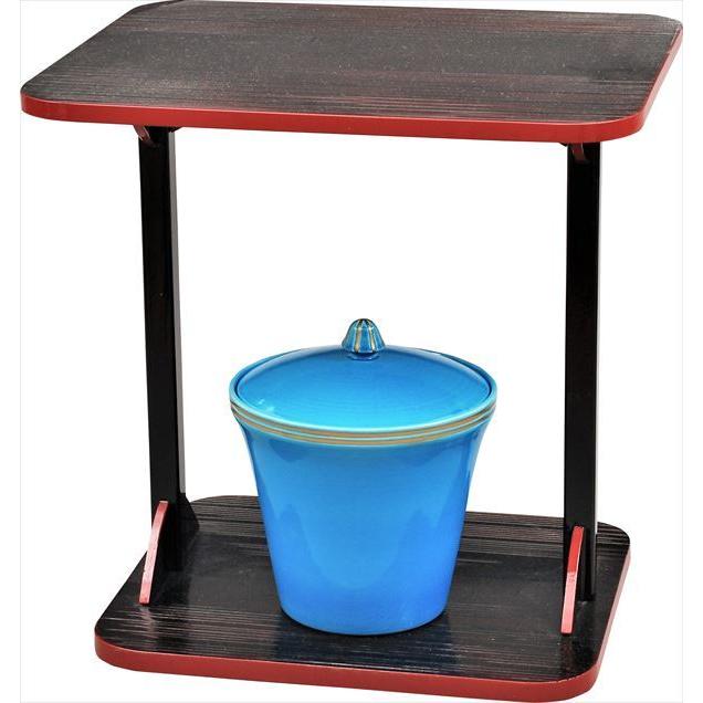 水指　浅黄交趾　末広　御室窯（桐箱）　※棚別売り