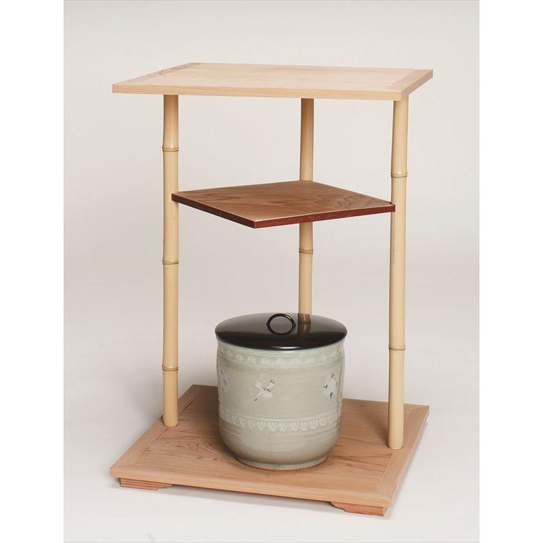 水指 青磁 雲鶴 中村与平作（桐箱） ※棚別売り : 茶道具 銘茶 左