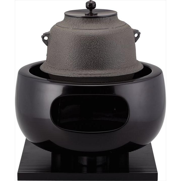 釜師 菊地政光 菊桐 広口 炉釜 茶釜 茶道具 茶道具／釜／風炉】風炉釜 真形羽付 菊地政光作（桐箱） : 茶道具 銘茶