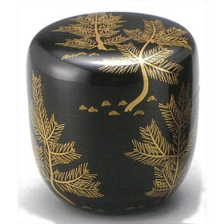 茶道具　加賀蒔絵師　中村宗悦作　即中斎宗匠好　若松蒔絵大棗　美品！！ 茶道具】即中斎宗匠好写 若松蒔絵大棗 中村宗悦作（桐箱