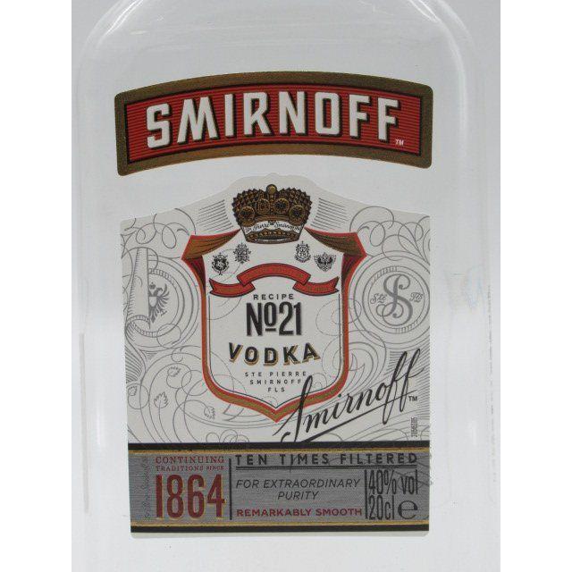 スミノフ 【ミニサイズ】 レッド 正規品 40度 200ml : お酒のちゃがた