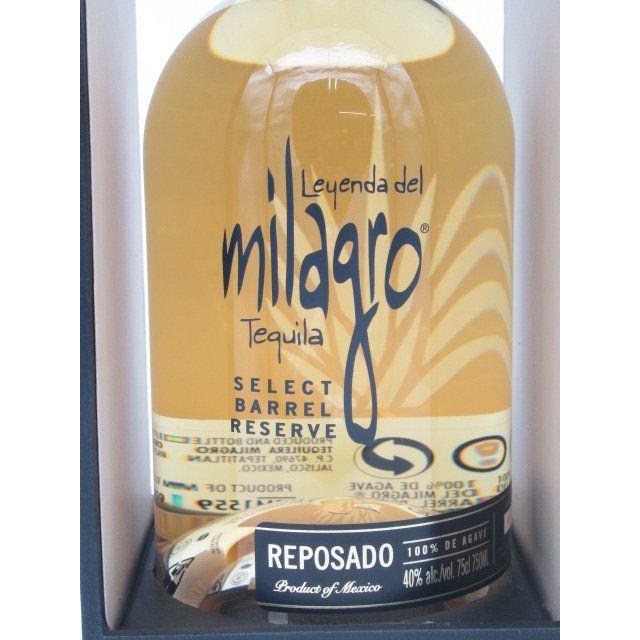 ミラグロ セレクト バレル リザーブ レポサド 40度 750ml : お酒