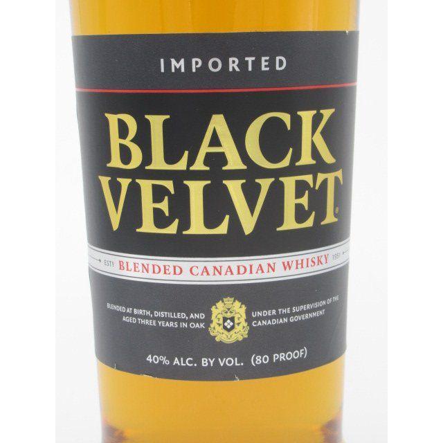 ブラックベルベット 40度 750ml お酒のちゃがたパークpaypayモール店 通販 Paypayモール