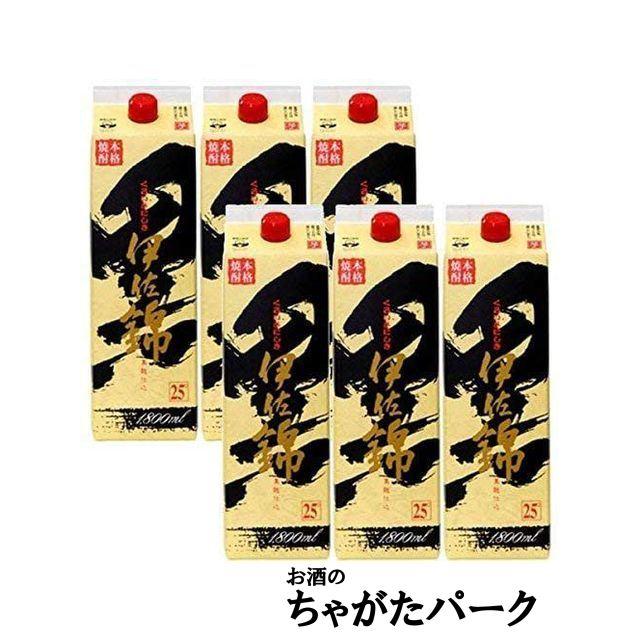 【ケース販売】【在庫限りの衝撃価格！】 大口酒造 黒伊佐錦 紙パック 芋焼酎 25度 1800ml×6本セット（Yahoo!・お酒のちゃがたパーク Yahoo!店）