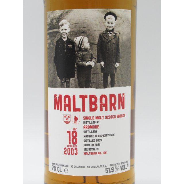 モルトバーン - アードモア 18年 2003 シェリーカスク () 51.9度 700ml