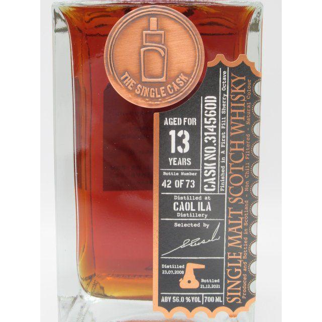 カリラ 13年 2008 1st Fill Sherry Octave カスクNo.314560D (ザ シングルカスク) 56.0度 700ml 食品 ドリンク、水、お酒 洋酒 OCQ1087038784(10190円)