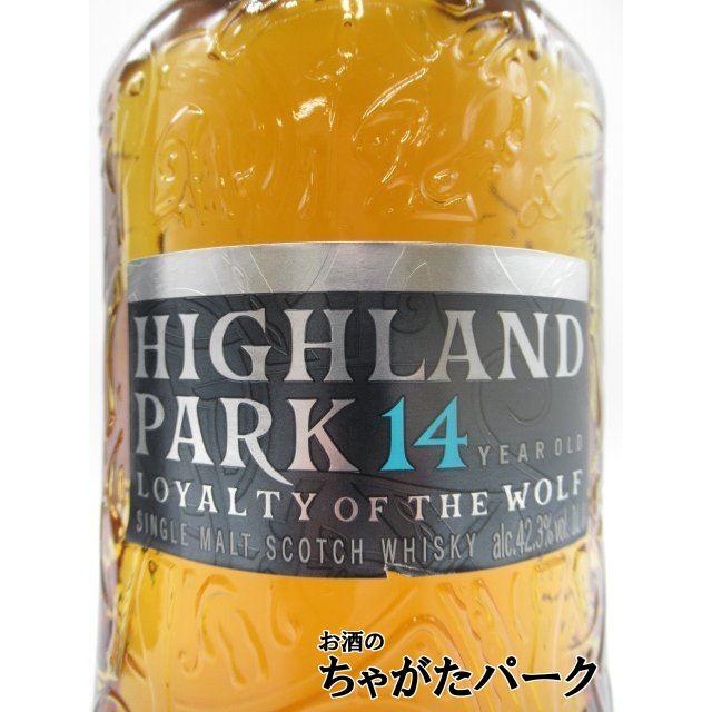 ハイランドパーク 14年 ロイヤリティ オブ ウルフ 箱付き 並行品 42.3度 1000ml｜chagatapark｜02