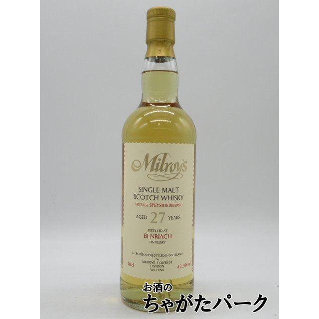 ベンリアック 27年 1996 リフィルホグスヘッド ヴィンテージリザーヴ
