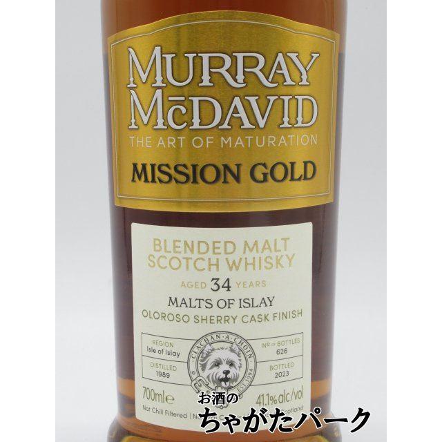 マーレイマクダビッド　モルツ・オブ・アイラ MISSION GOLD 34年 モルツ オブ アイラ 34年 1989 オロロソシェリーカスクフィニッシュ