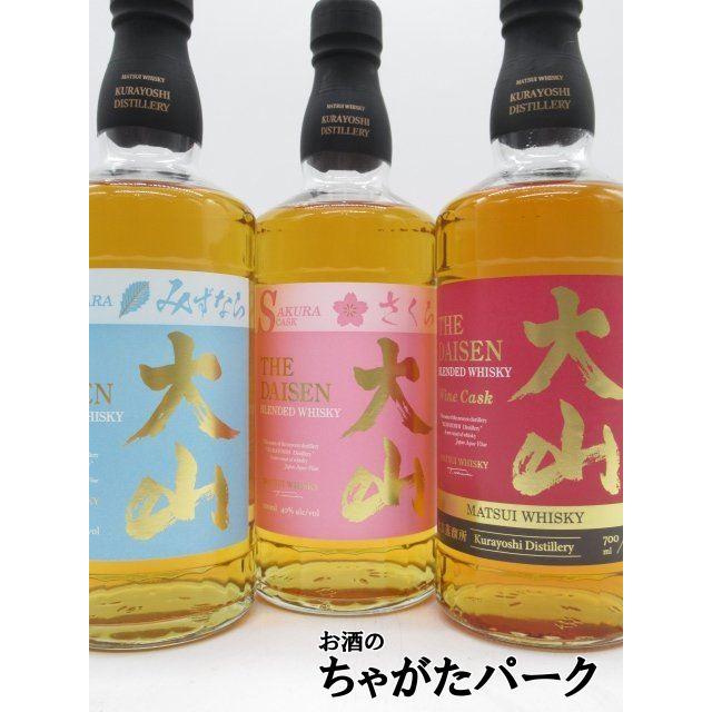 飲み比べ3本セット】 マツイ 大山 (ミズナラ/サクラ/赤ワイン) カスク