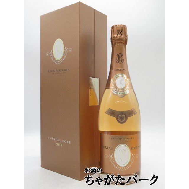 クリスタル 【ギフト】 ルイ ロデレール ロゼ 2014 箱付き 並行品