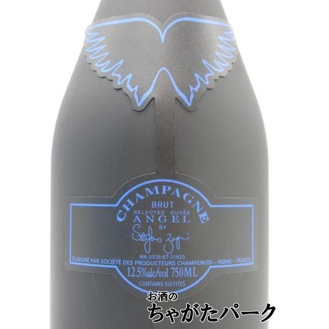 【ラベルが光る】 エンジェル シャンパン ヘイロー HALO ブルー ブリュット 白 ルミナスボトル 箱付き 750mlの画像