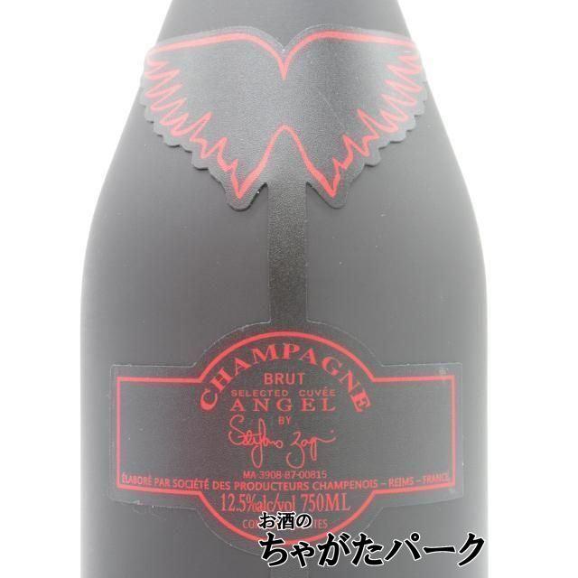 【ラベルが光る】 エンジェル シャンパン ヘイロー HALO レッド ブリュット 白 ルミナスボトル 箱付き 750mlの画像