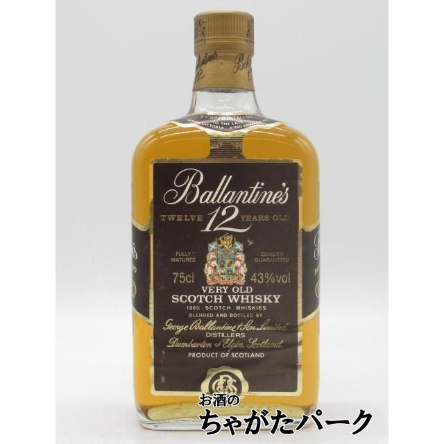 古酒】 バランタイン 12年 43度 750ml □80年代と思われる [LL-1203