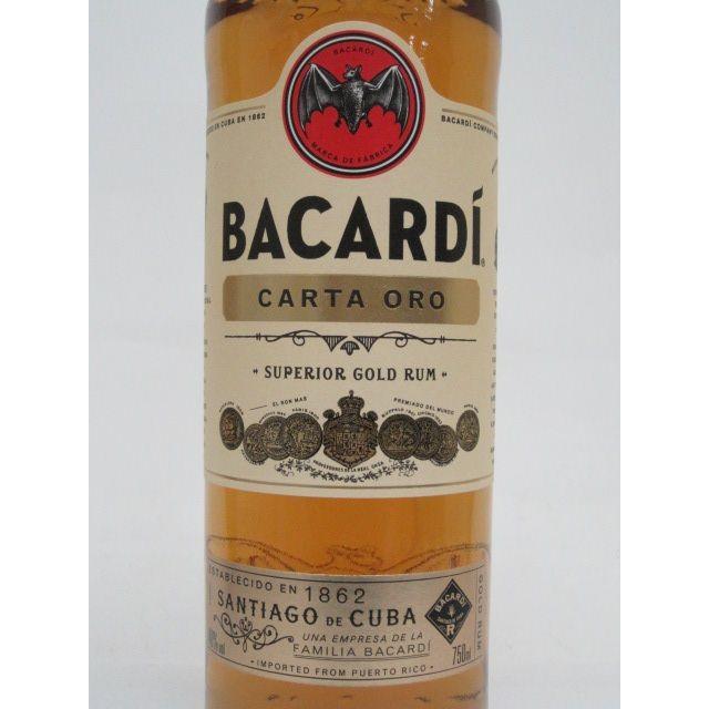 バカルディ ゴールド （カルタ オロ） 正規品 40度 750ml : お酒のちゃ