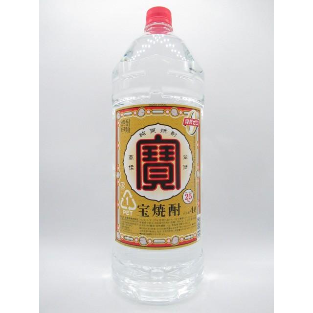 宝焼酎 25度 エコペット ペットボトル 4Ｌ 4000ml｜chagatapark