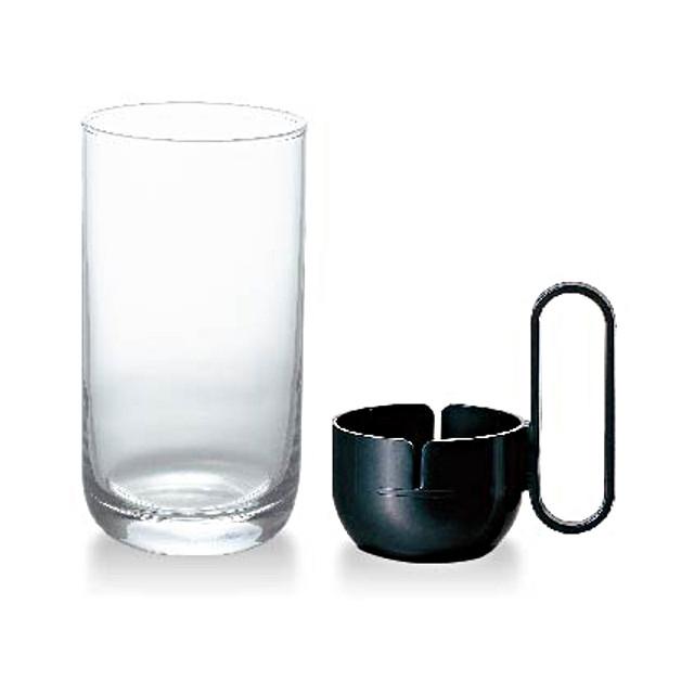 耐熱 お湯割りグラス 6個セット ステンレスホルダー付 業務用/飲食店 取っ手あり専用ホルダー付き】 9オンスタンブラー 6個セット □お湯