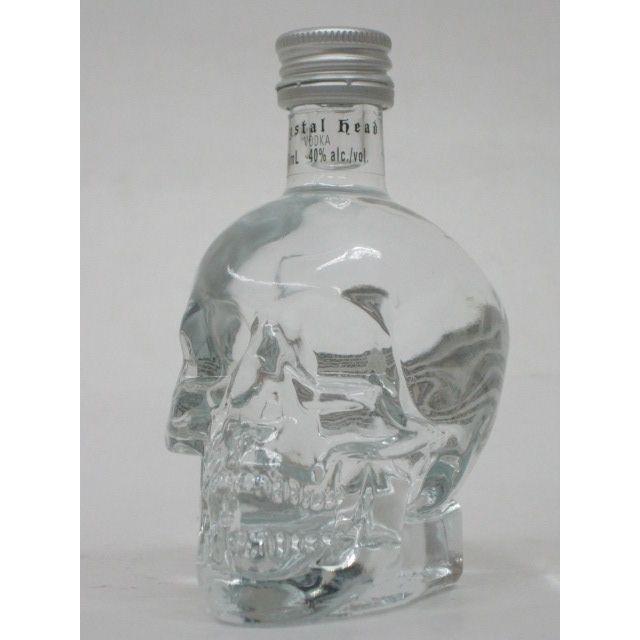 クリスタルヘッド ウォッカ 骸骨ボトル ミニチュア 40度 50ml : お酒の