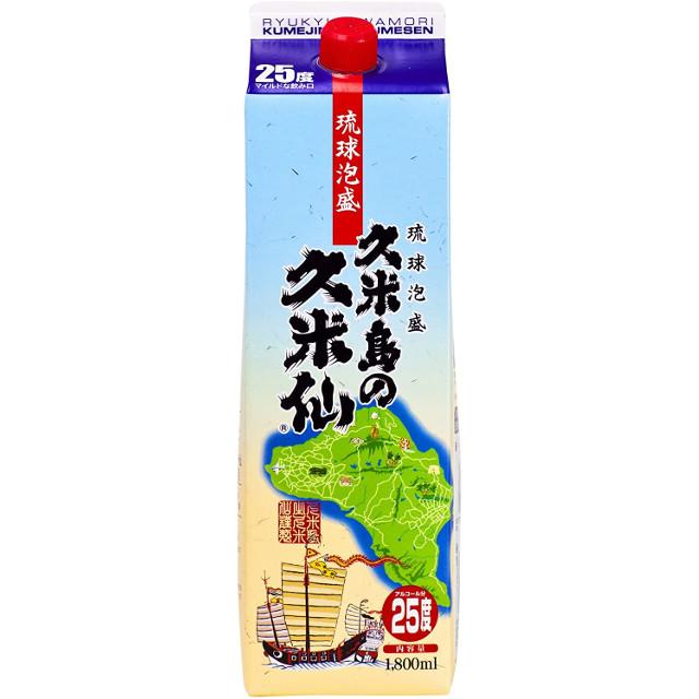 人気の製品 1800ml 久米島の久米仙 1.8Ｌ 泡盛 紙パック 25度 焼酎