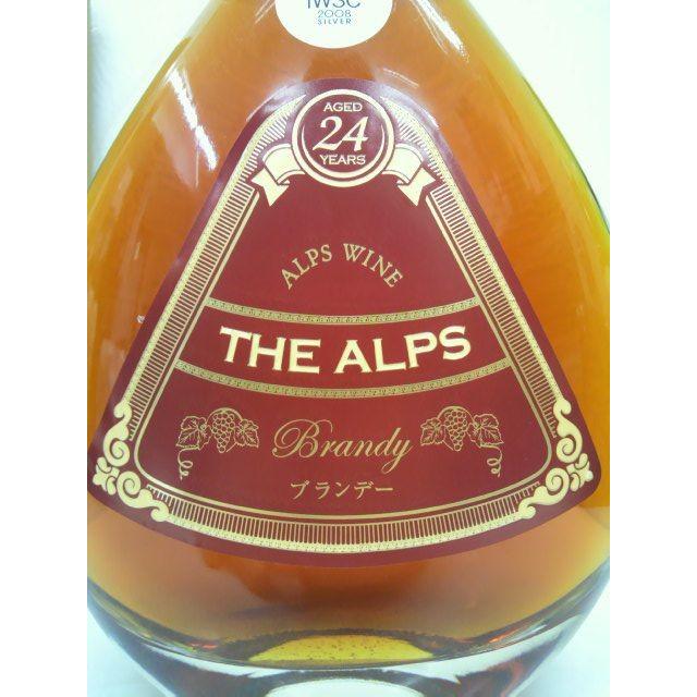 ★新品未開封★ ブランデー ザ・アルプス24年　THE ALPS 750ml アルプス 【箱にやや傷みあり】 ザ 24年 ギフト箱付き 43度 750ml : お