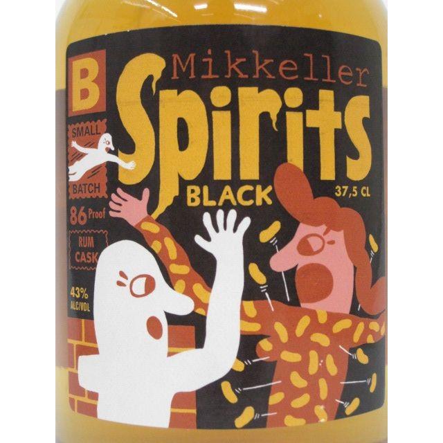 ミッケラー ブラック ラム樽熟成スピリッツ イラストラベル 43度 375ml 