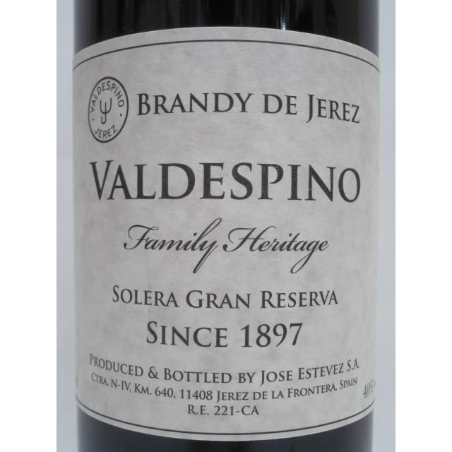 バルデスピノ ファミリー ヘリテージ ブランデー 40度 700ml : お酒の