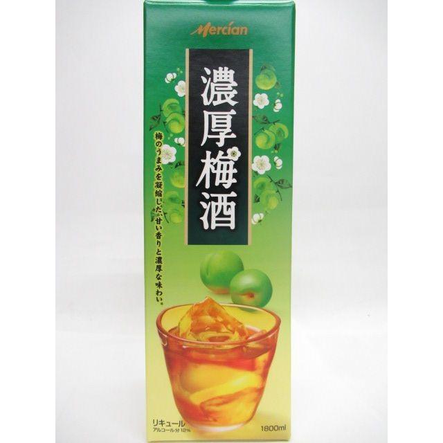 濃厚梅酒 メルシャン 紙パック 12度 1800ml : お酒のちゃがたパーク