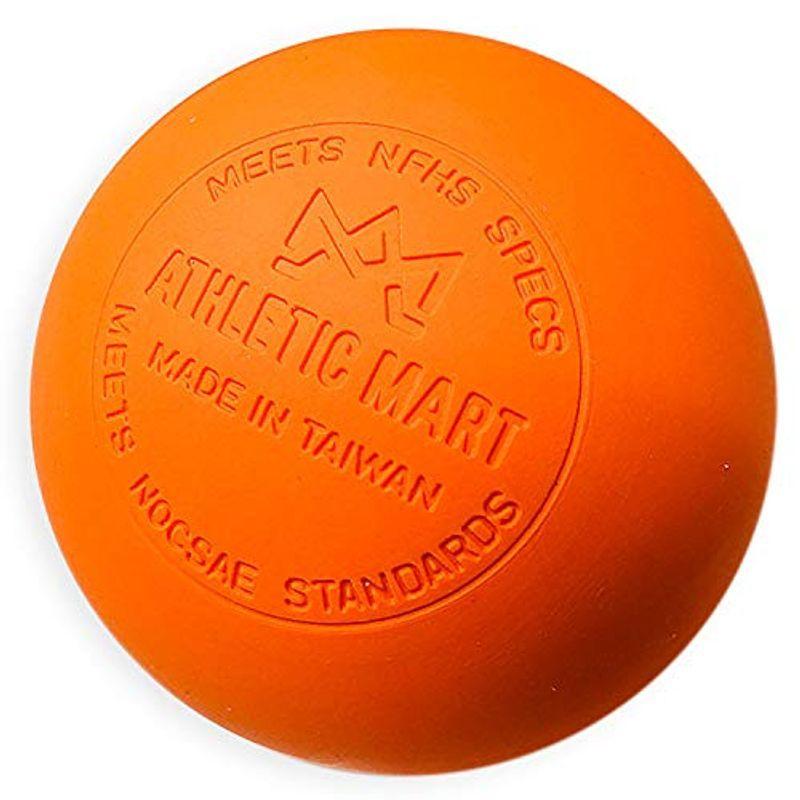 ATHLETIC 最大99％オフ MART 公式試合球 ラクロスボール 【66%OFF!】 1ダース NOCSAE公認刻印入 オレンジ橙色 12個入