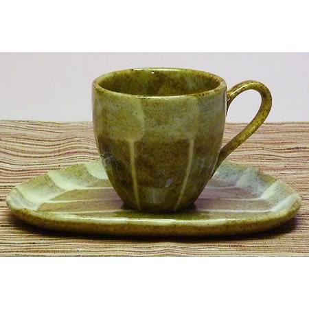 瀬戸焼窯変十草ペアコーヒーカップセット（メッセージカードサービス
