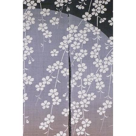 お取り寄せ】麻のれん『桜月夜』（和風のれん）【暖簾/春/さくら 