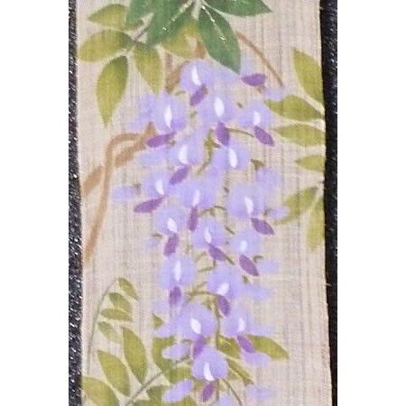 お取り寄せ 麻細タペストリー 藤紫 掛軸 和風タペストリー 春 藤 フジ 花 京都 洛柿庵 Tp Hfumu 098 茶心茶屋 通販 Yahoo ショッピング