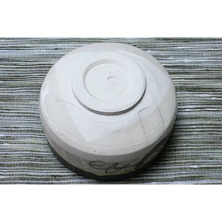 美濃焼織部焼抹茶茶碗(ベージュ・緑・古田織部・へうげもの 美濃焼織部焼抹茶茶碗(ベージュ・緑・古田織部・へうげもの