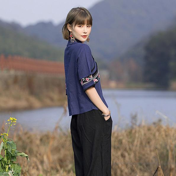 チャイナ服 トップス chaiは☆ポイント最大3倍 アシンメトリー