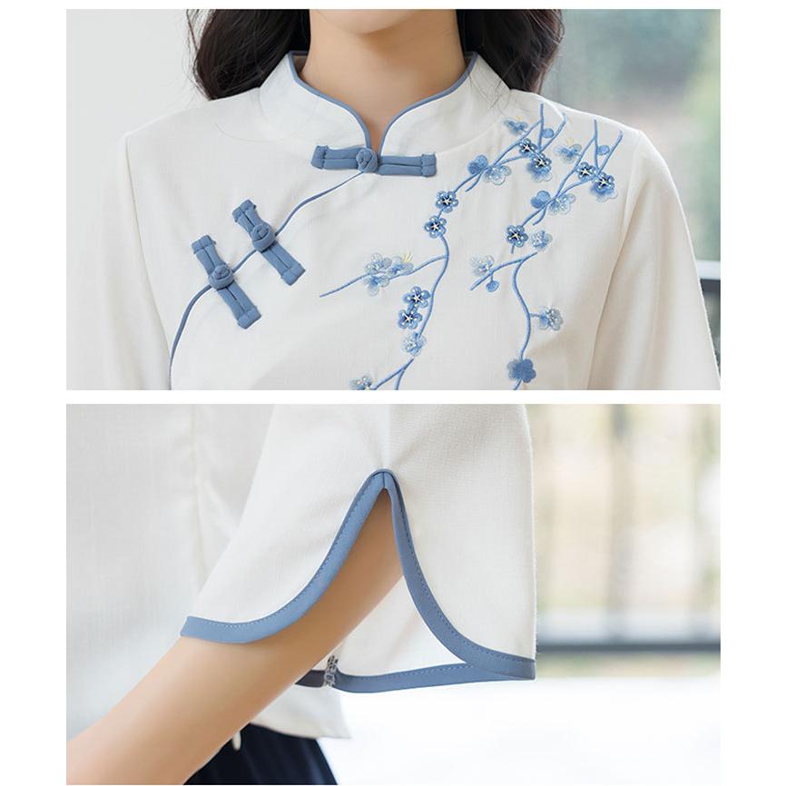 チャイナ服 トップス ☆chaiは最大ポイント3倍☆ 可愛いモダンチャイナ