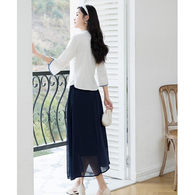 チャイナ服 トップス ☆chaiは最大ポイント3倍☆ 可愛いモダンチャイナ