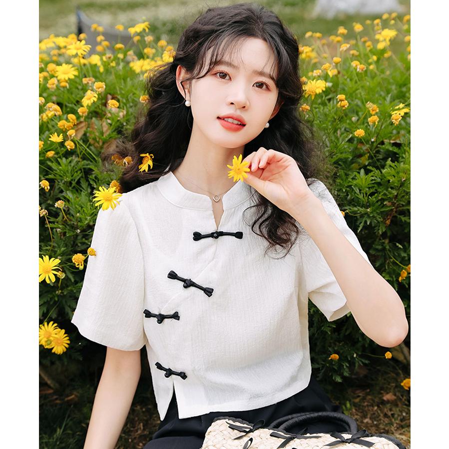 チャイナ服 トップス ☆chaiは最大ポイント3倍☆ モダンチャイナ