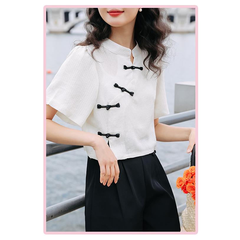 チャイナ服 トップス ☆chaiは最大ポイント3倍☆ モダンチャイナ