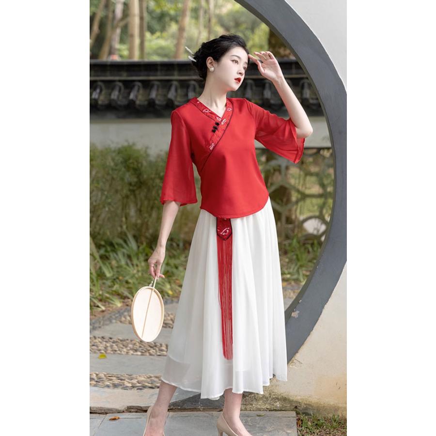 チャイナ服 トップス ☆chaiは最大ポイント3倍☆ 上品 本格チャイナ服 