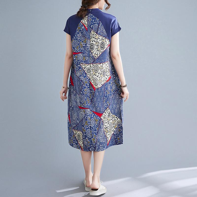 チャイナワンピース Chaiは ポイント最大3倍 半袖 ロング丈 チャイナ服 普段着 衣装 民族 中国風 Zl211 Zl211 チャイナ服専門店chai 通販 Yahoo ショッピング