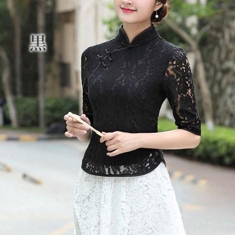 チャイナ服 トップス レース 五分袖 チャイナドレス 上品 本格 普段着 舞台 中国風 Zt8 Chaiはポイント最大3倍 Zt8 チャイナ服専門店chai 通販 Yahoo ショッピング