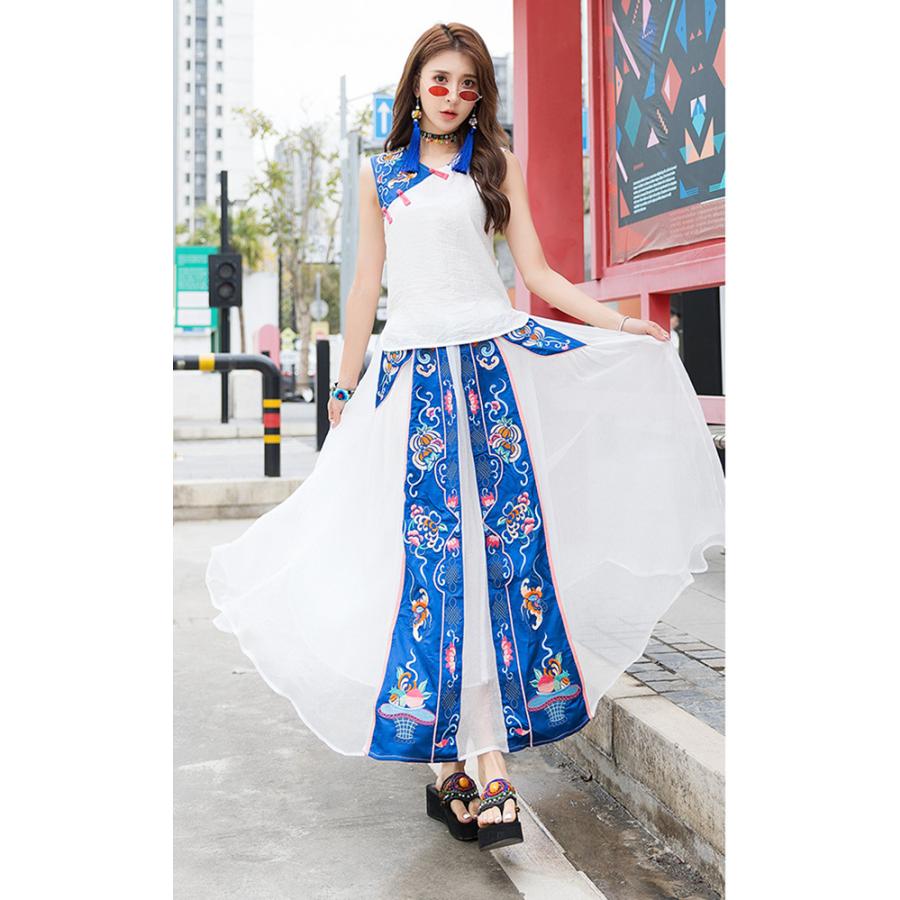 チャイナ服 ベスト Chaiは ポイント最大3倍 刺繍 ノースリーブ カットソー スリーブレス チャイナテイスト 中国風 民族衣装 Zv30 Zv30 チャイナ服専門店chai 通販 Yahoo ショッピング