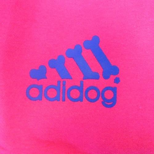 (犬服 ネコポス便) 2号 フリースTシャツ adidog(コットンタイプ） (激安　ドッグウェア)｜chaidee-wanwan｜04