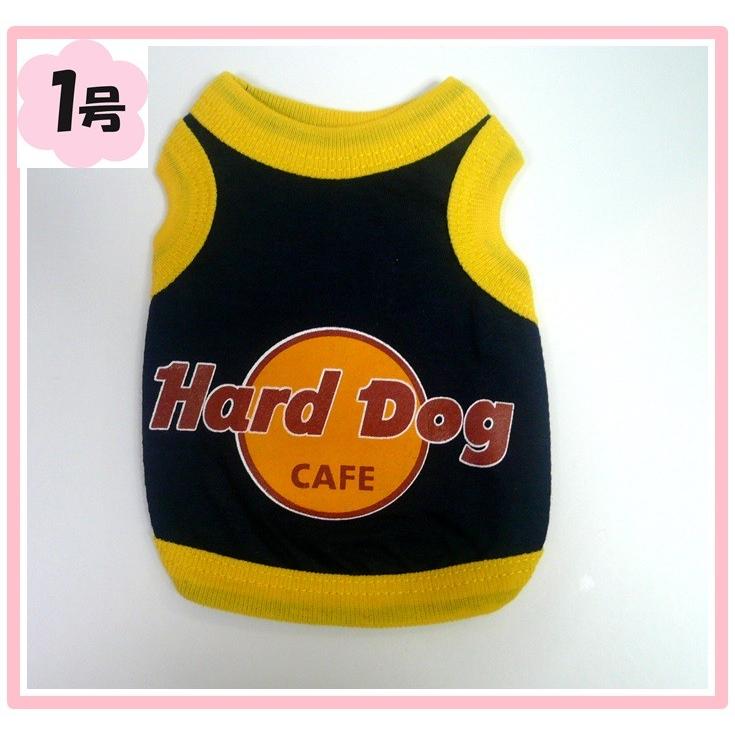 (犬服 ネコポス便)タンクトップ　Hard　Dog CAFE　1号(激安　ドッグウェア Tシャツ)｜chaidee-wanwan