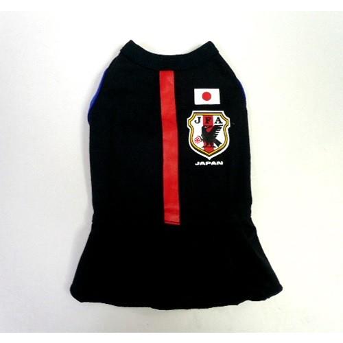 犬服ネコポス便 )Tシャツ/ワンピサッカー日本代表応援ウェア 3号(激安
